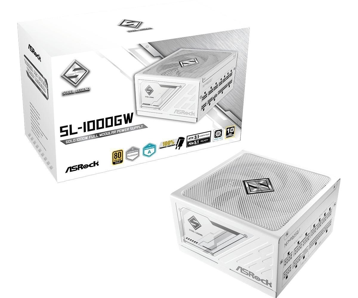 Asrock Steel Legend Netzteil 1000W 80+ Gold White