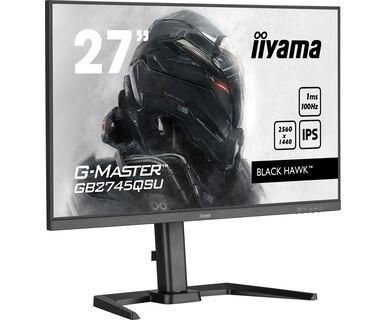 Iiyama G-Master Black Hawk Gb2745qsu-B2 27 2560 X 1440 (2K) Hdmi DisplayPort 100Hz Pivot SKÆRM