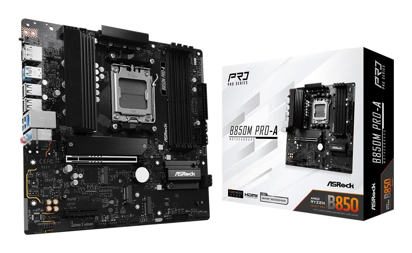 Asrock B850M Pro-A Motherboard Micro Atx Am5 Socket