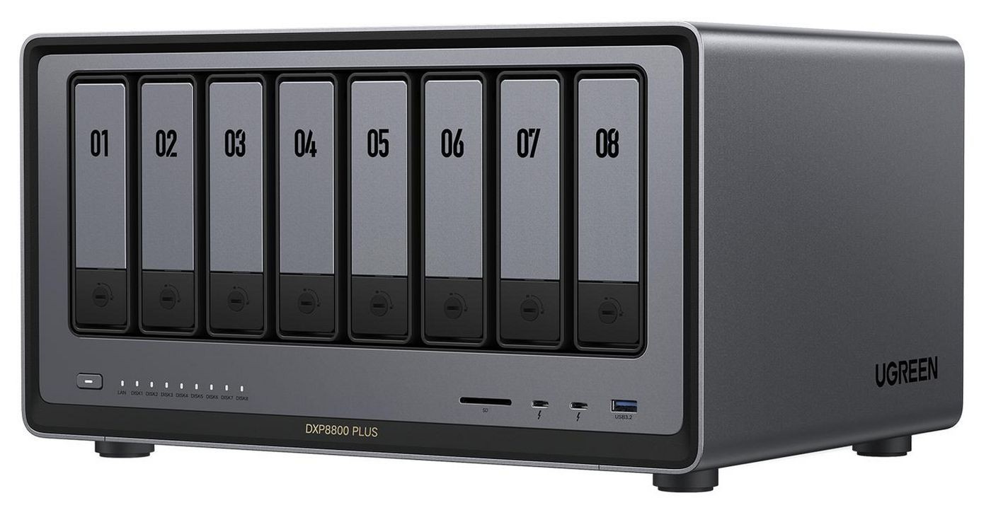 Ugreen NASync DXP8800Plus Nas Desktop Intel® Core™ I5 I5-1235U 8 GB DDR5 0 TB Ugos Pro