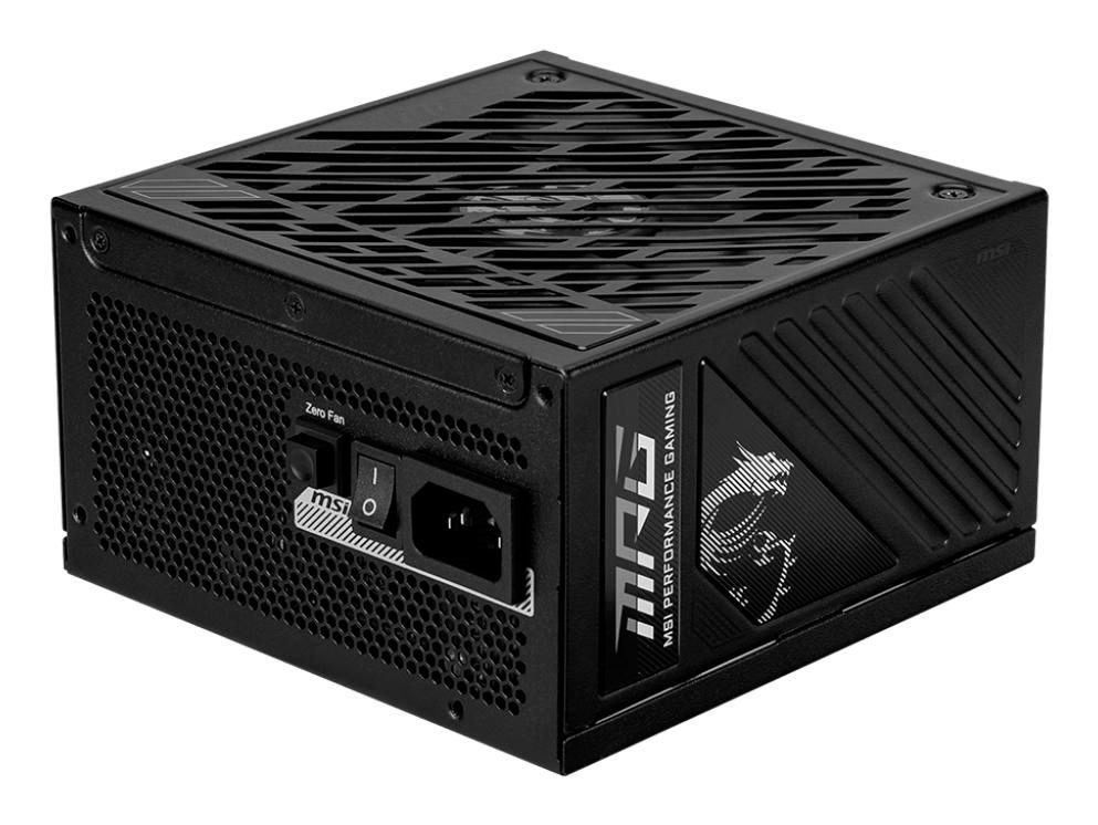 Msi MPG A850gs Pcie5 Enhed Til Strømforsyning 850 W 24-Pin Atx Atx Sort