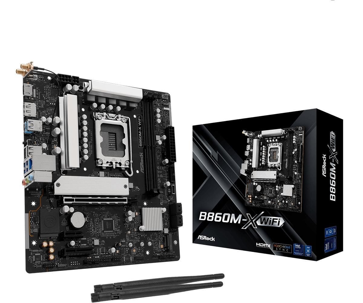 ASRock B860M-X WiFI Micro Atx Lga1851 Sokkel Intel B860
