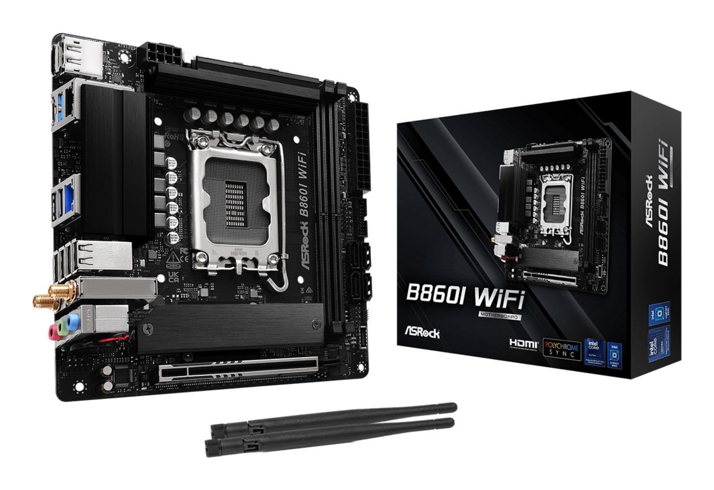 ASRock B860i WiFi Mini Itx Lga1851 Sokkel Intel B860