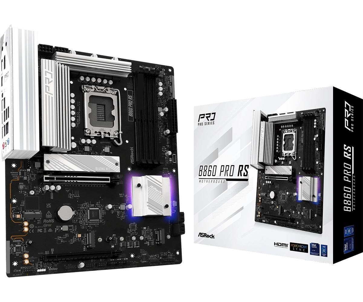 ASRock B860 Pro RS Motherboard Atx Lga-1851 Intel B860