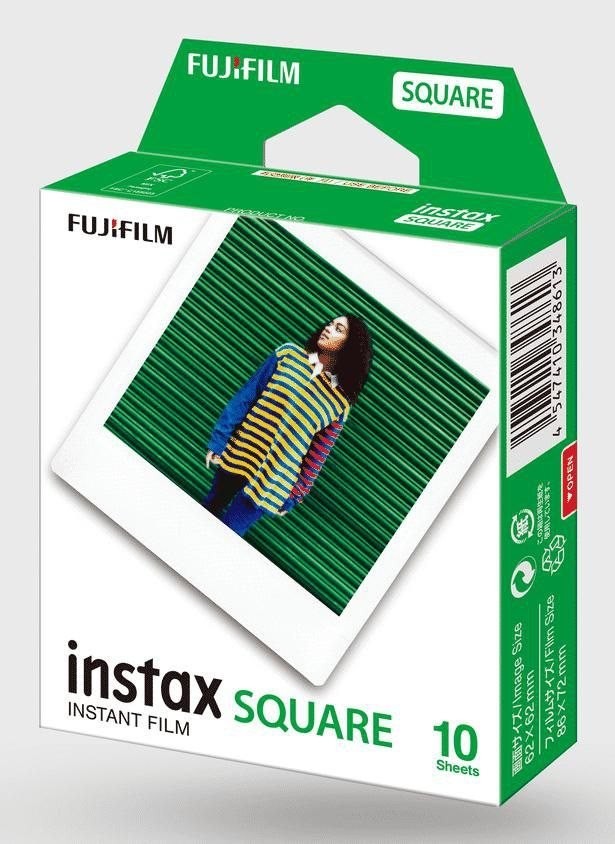 Fujifilm 1 Fujifilm Instax Square Film White Frame New
