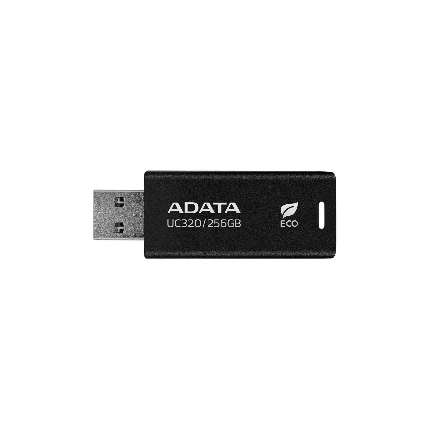Adata Uc320 USB-nøgle 256 GB Usb Type-A 3.2 Gen 1 (3.1 Gen 1) Sort