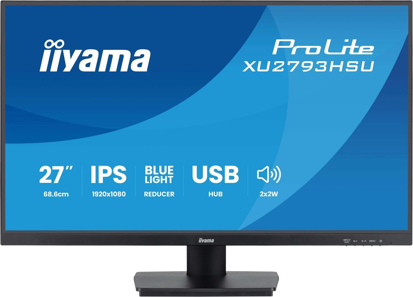 Iiyama ProLite Xu2793hsu-B7 Computerskærm 68,6 CM (27) 1080 X 1920 Pixel Fuld HD Led Sort