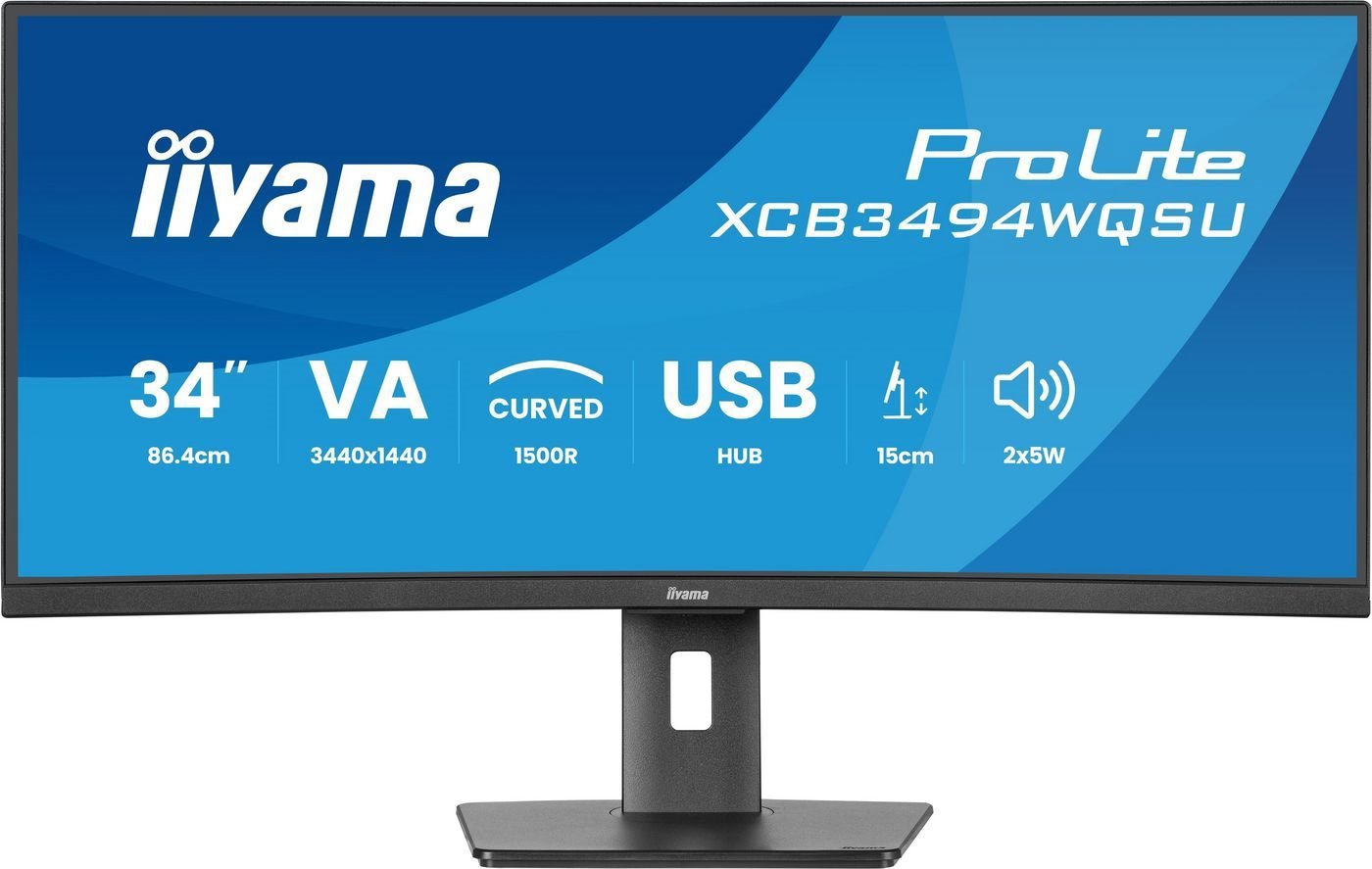 Iiyama ProLite Xcb3494wqsu-B1 34 3440 X 1440 (UltraWide) Hdmi DisplayPort Usb-C 120Hz