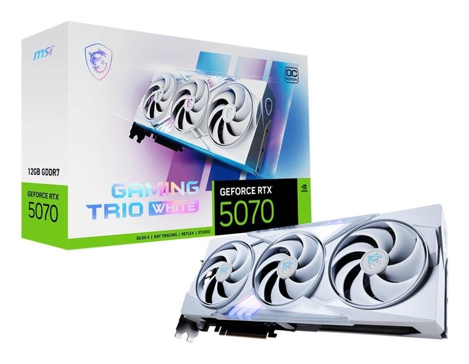 Msi GeForce RTX 5070 Gaming Trio Oc 12GB Hvid