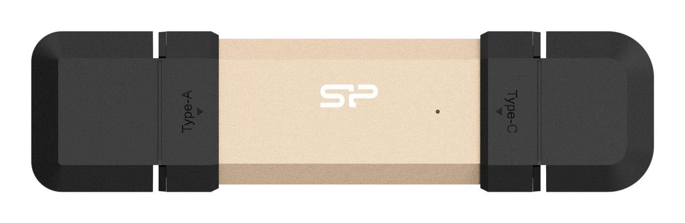 Silicon Power N--Silicon Power DS72 250GB External SSD Usb-A Usb-C 1050/850MB/s Gold