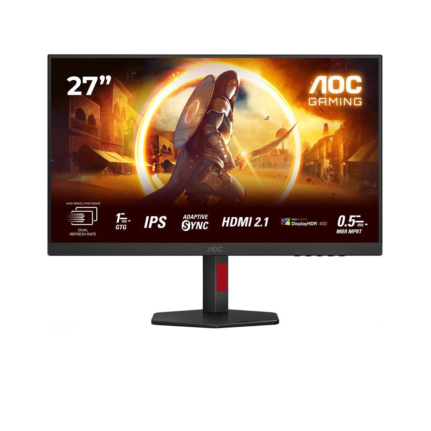 Aoc G4 U27g4r Computerskærm 68,6 CM (27) 3840 X 2160 Pixel Quad HD Led Sort, RØD