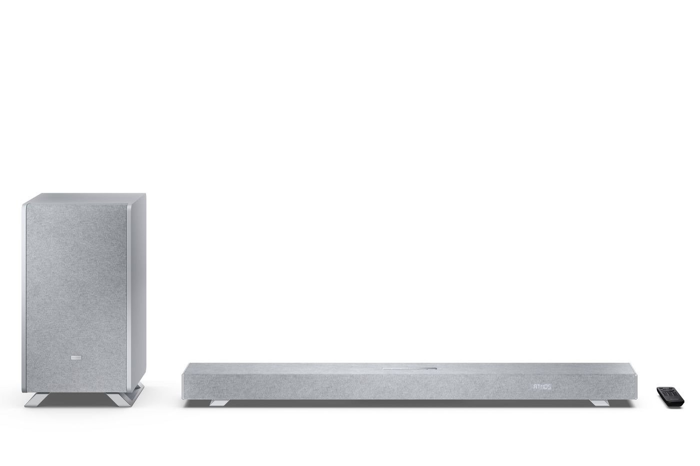 Sharp HT-SBW53121(SL) Q 3.1.2 Dolby Atmos/ DTS X Soundbar With Wireless Subwoofer, Silver Sharp