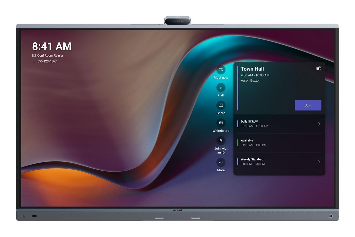 Yealink Meetingboard 75 Pro Silber 75'' Whiteboard Mit 50MP TripleKamera
