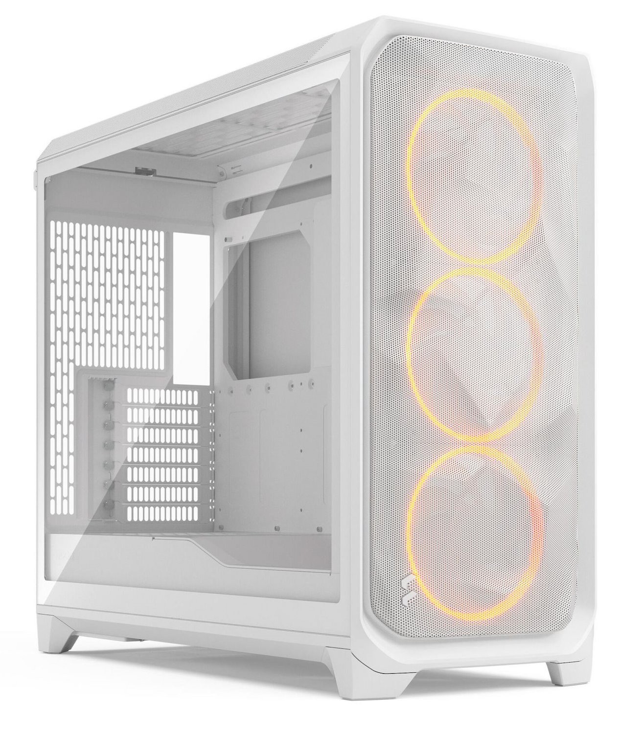 Fractal Design Meshify 3 XL RGB TG Clear Tint TÅRN Atx Ingen Strømforsyning Hvid