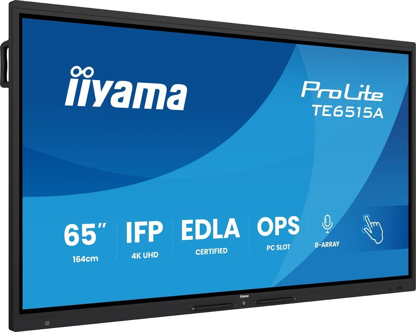 Iiyama 65iWIDE Ifp 40-Points Bonded DeepContrast Ir? Screen 3840 X 2160 4K Uhd Ips Panel Led BL. Google Edla Certified Full Metal Housing Fan-Less Speakers(2X 20 Watt(