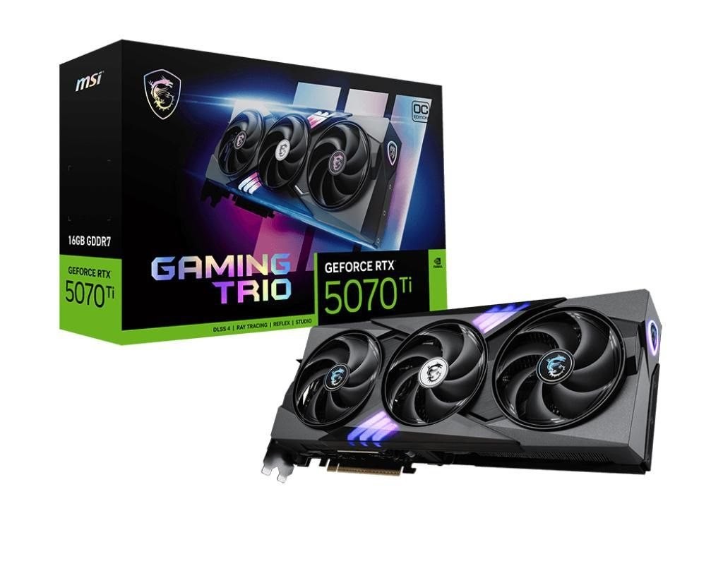 Msi Gaming GeForce RTX 5070 Ti 16G Trio Oc Nvidia 16 GB GDDR7