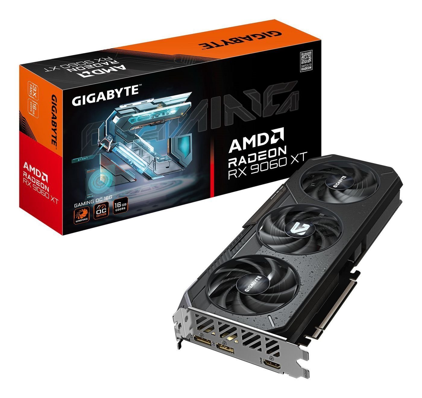 Gigabyte Radeon RX 9060 XT Gaming Oc 16G Amd 16 GB GDDR6