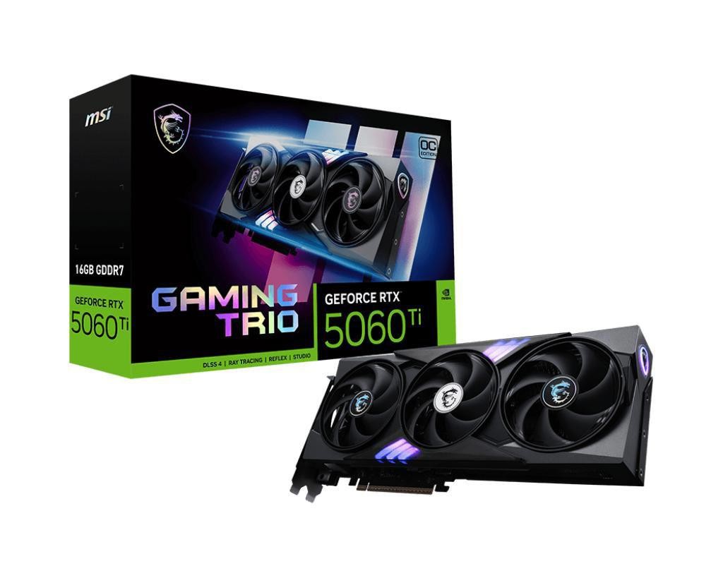 Msi Gaming GeForce RTX 5060 Ti 16G Trio Oc Nvidia 16 GB GDDR7