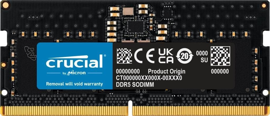 Crucial DDR5 8GB 4800MHz CL40 Ikke-ECC So-Dimm 262-Pin