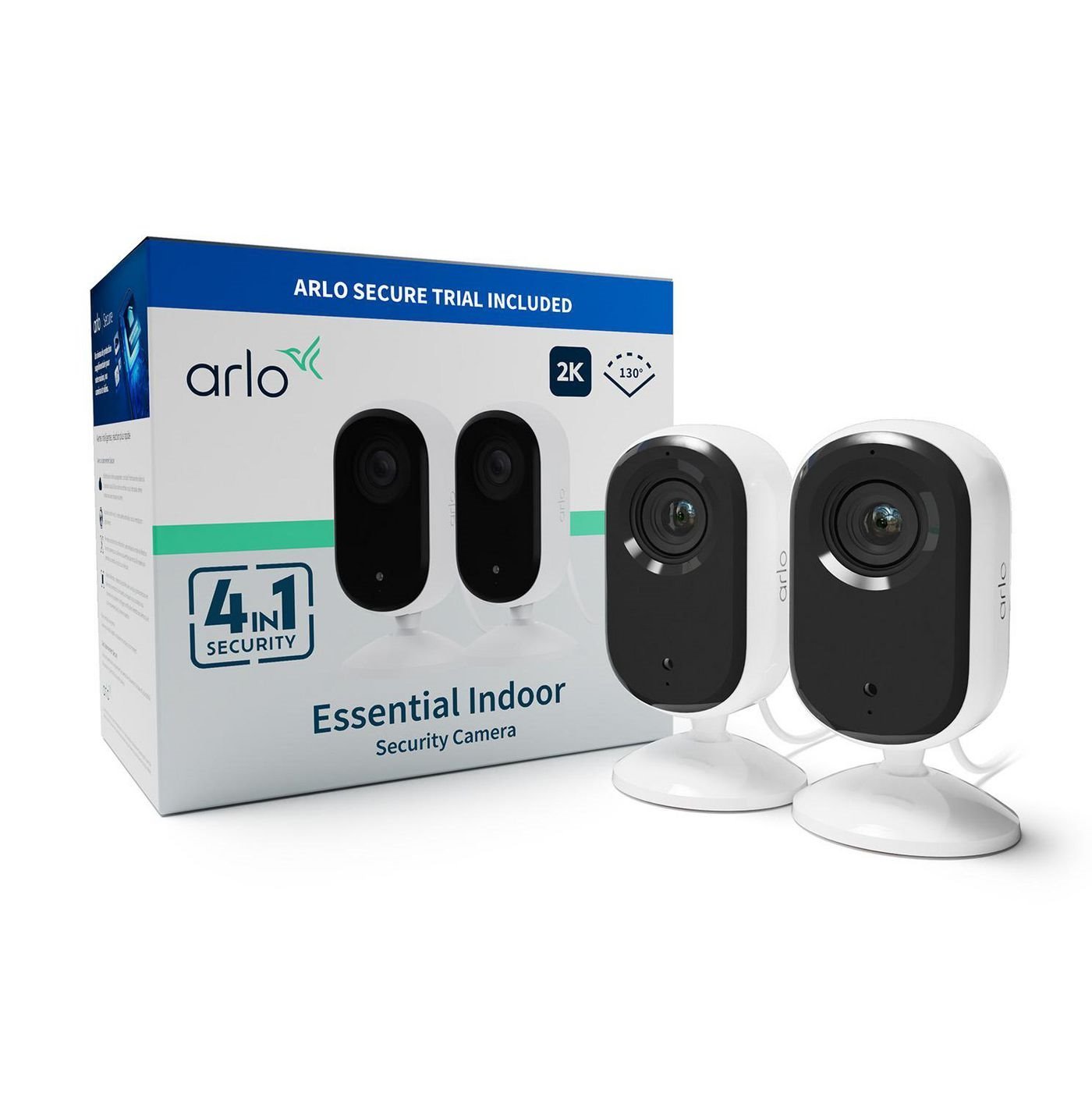 Arlo Essential 2 2K Indoor Camera 2Pack