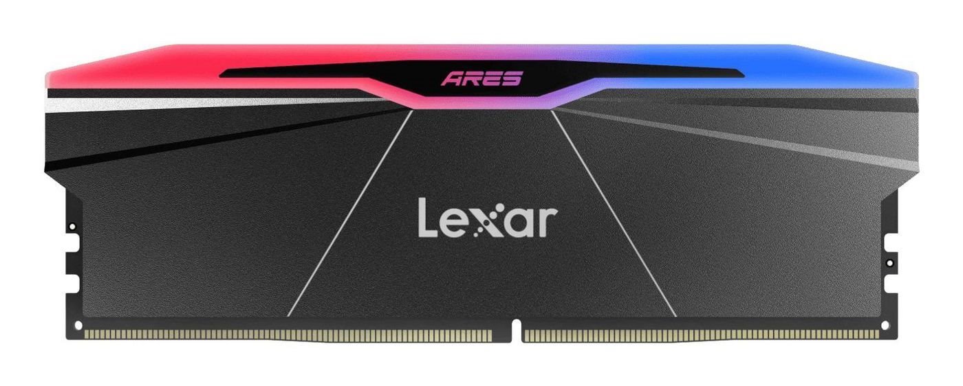 Lexar Media DDR5 Ares 2.0 2x16GB 6000 CL30 1.35V Memory With Heatsink And RGB Lighting Dualpack Black Color