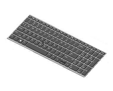 HP Keyboard - Cable Connectivity - Proprietary Interface - Russian - Black