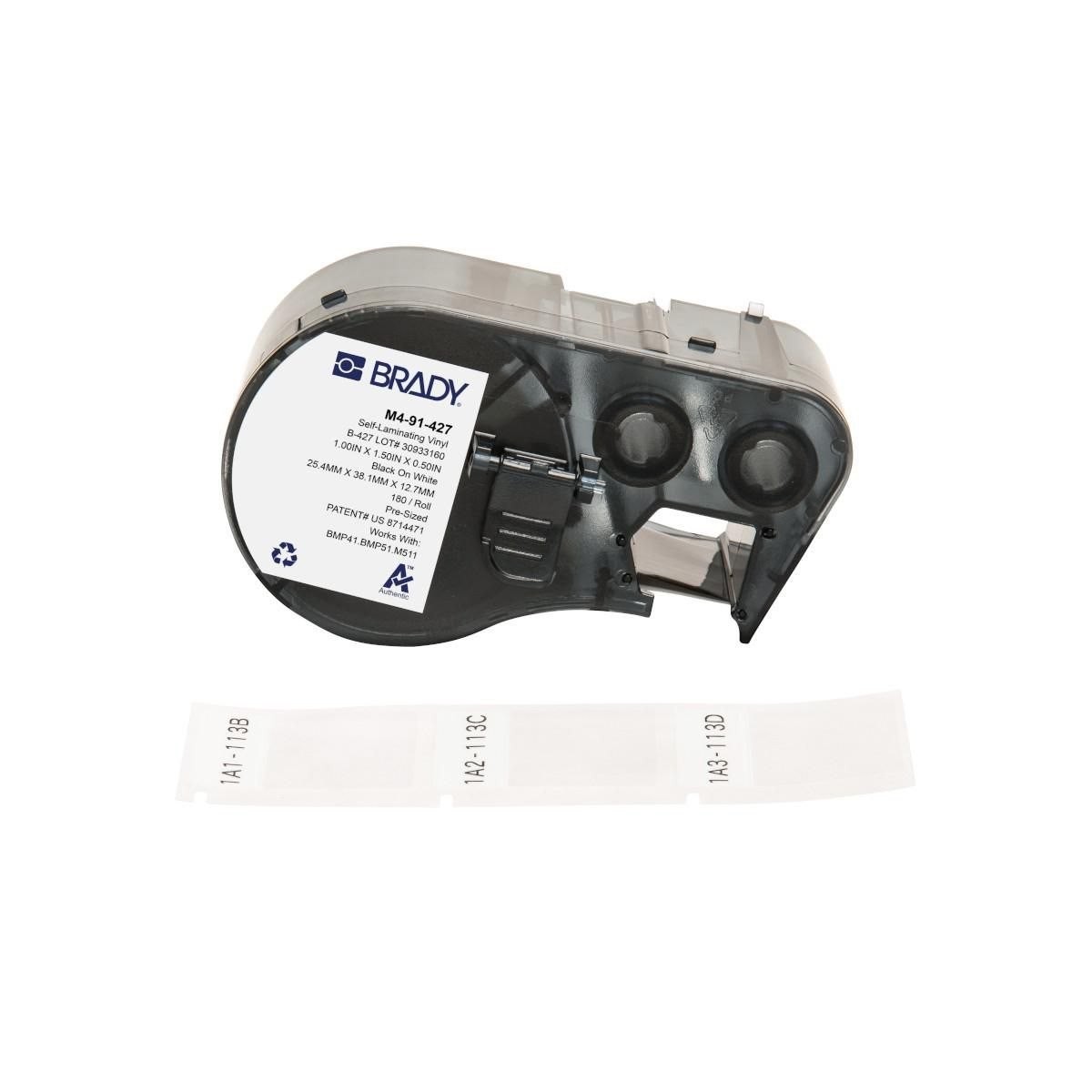 Brady B-427 Selvlaminerende Mærkater 25.4 X 38.1 MM 180Etikette(R)