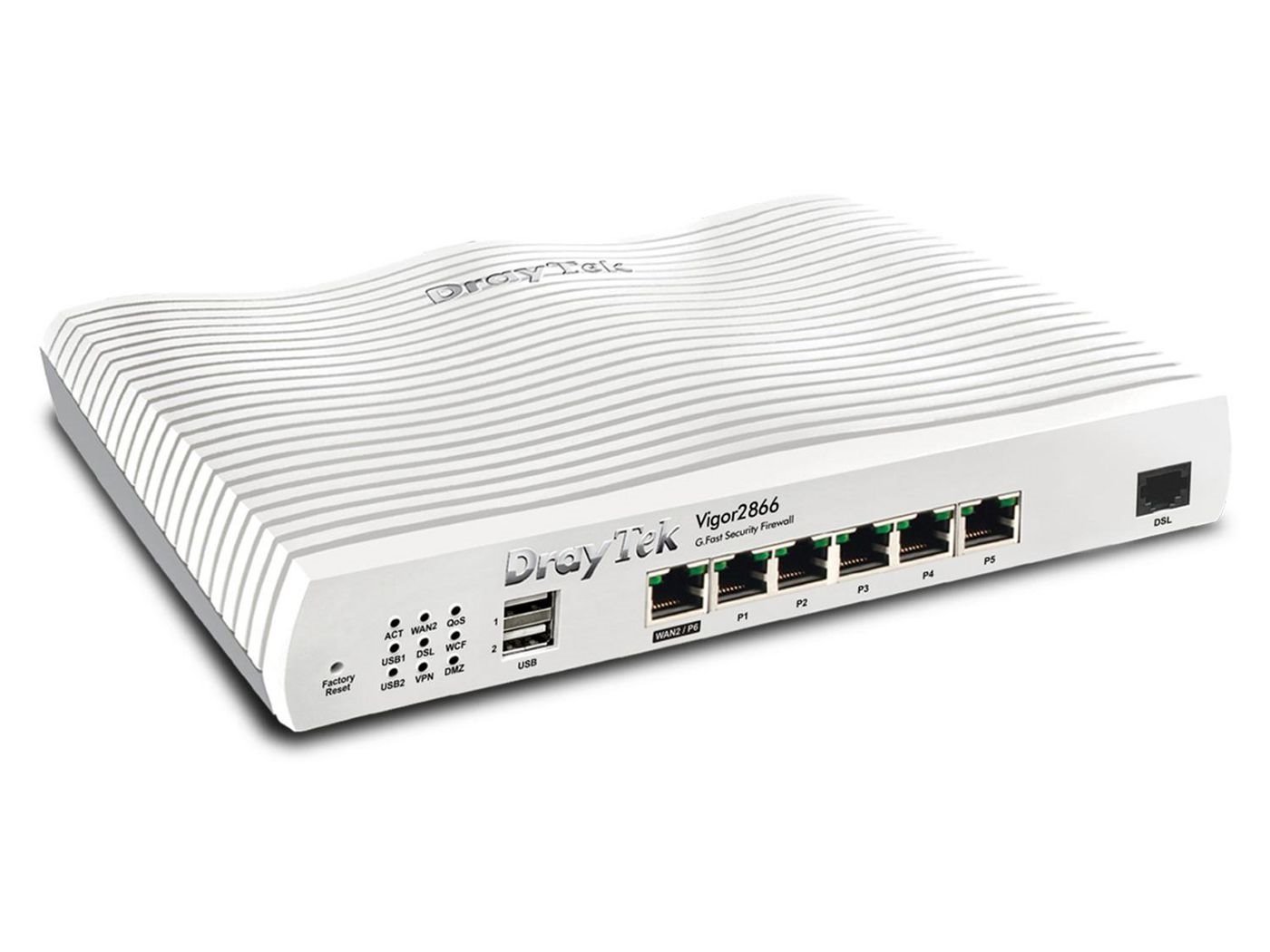 Draytek Vigor 2866 Router 5-Port Switch Kabling