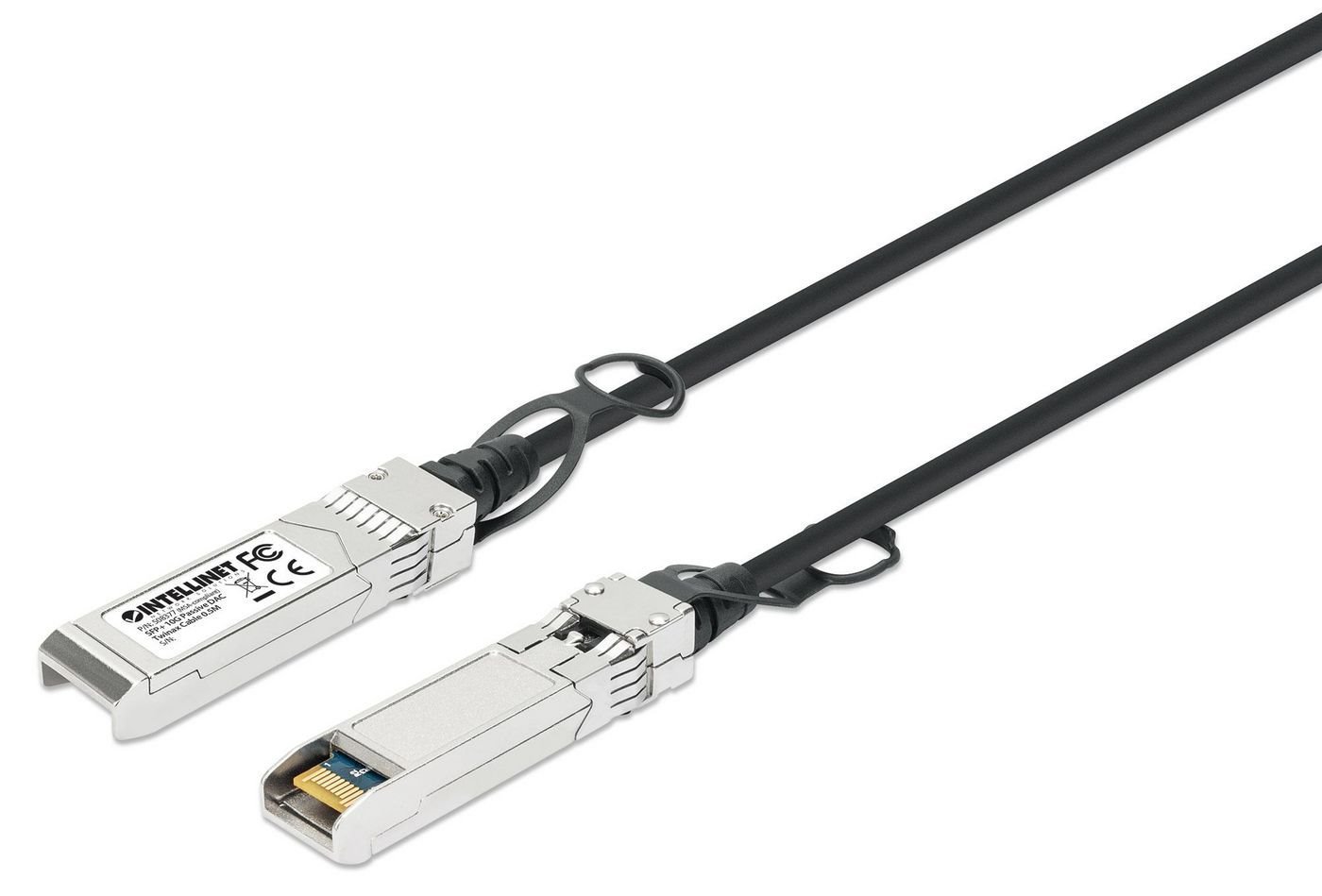 Intellinet Dobbelt-Axial 50CM 10GBase-kabel Til Direkte Påsætning Sort