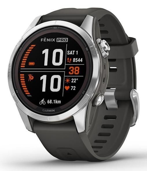 Garmin Fēnix 7S Pro 42 MM SØLV Sportsur