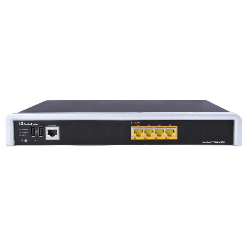 AudioCodes Mediant 500 E-Sbc VoIP-gateway Ethernet Fast Ethernet Gigabit Ethernet Sort SØLV