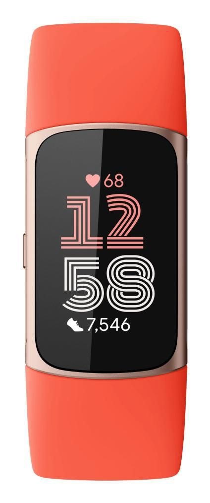 Fitbit Charge 6 Guld Orange Aktivitetssporer