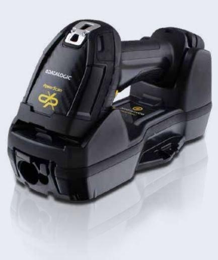 Datalogic PowerScan PBT9600-DPX Rugged Manufacturing, Inventory Handheld Barcode Scanner Kit - Wireless Connectivity - Black, Yellow - USB Cable Included