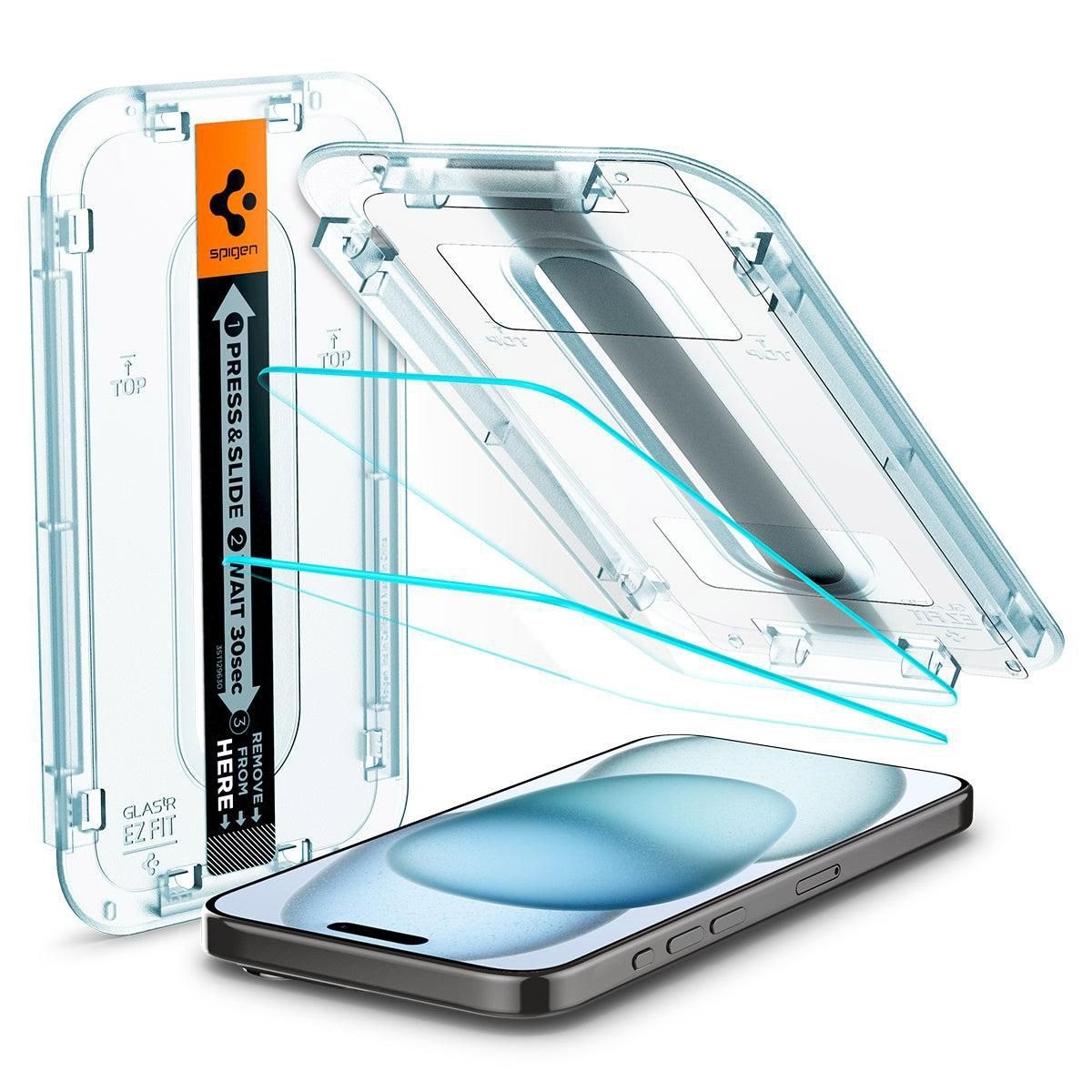 Spigen GLAS.tR Ez Fit Gennemsigtig Apple iPhone 15