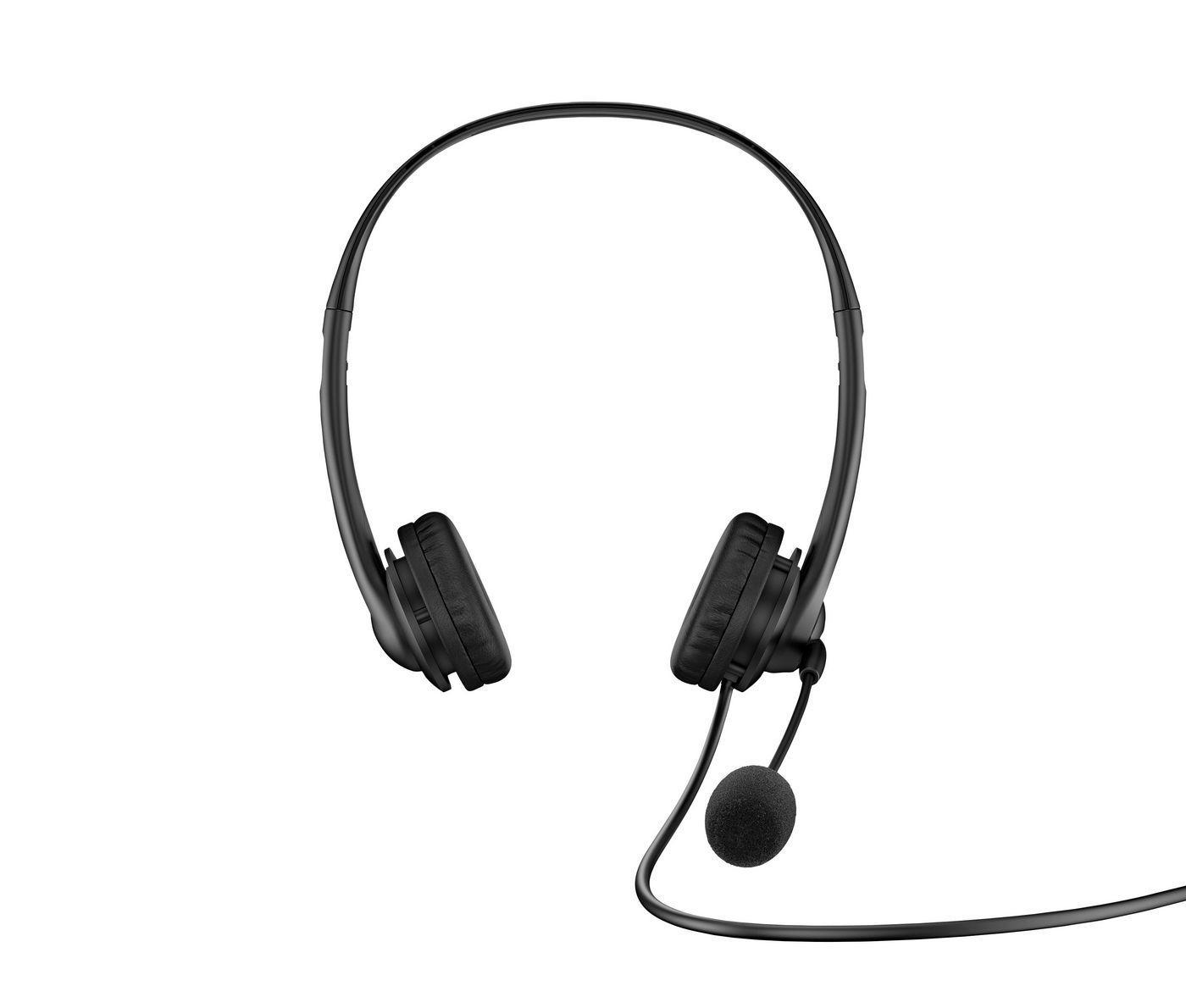 HP Wired On-ear Stereo Headset - Black