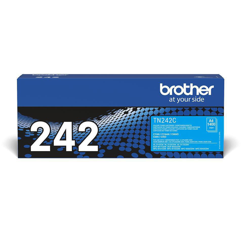 Brother TN-242C Original Laser Toner Cartridge - Cyan Pack