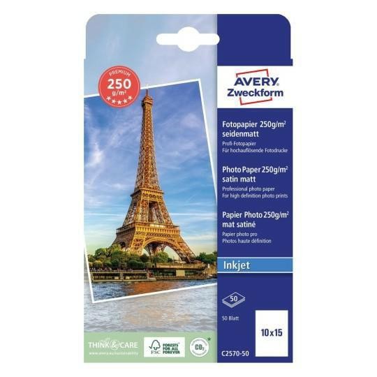 Avery C2570-50 Fotopapir 50Ark