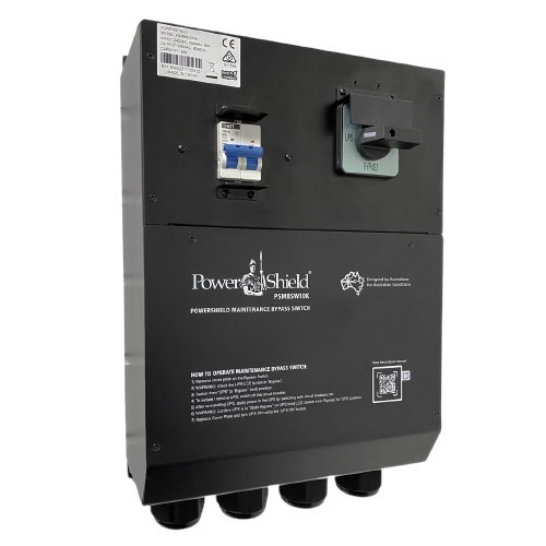 Powershield Wall Mount 1:1 Maintenance Bypass Switch For 6kVA Or 10kVA Ups, HW, Interlocked