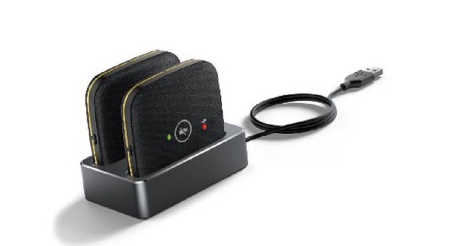 Yealink CPW65-PKG, 2X CPW65 Wireless Microphones, WDD60 Dect Dongle, 1.8M Usb Cable, 5V/2A Power Adapter, Charger Cradle, For Use With MTR Solutions