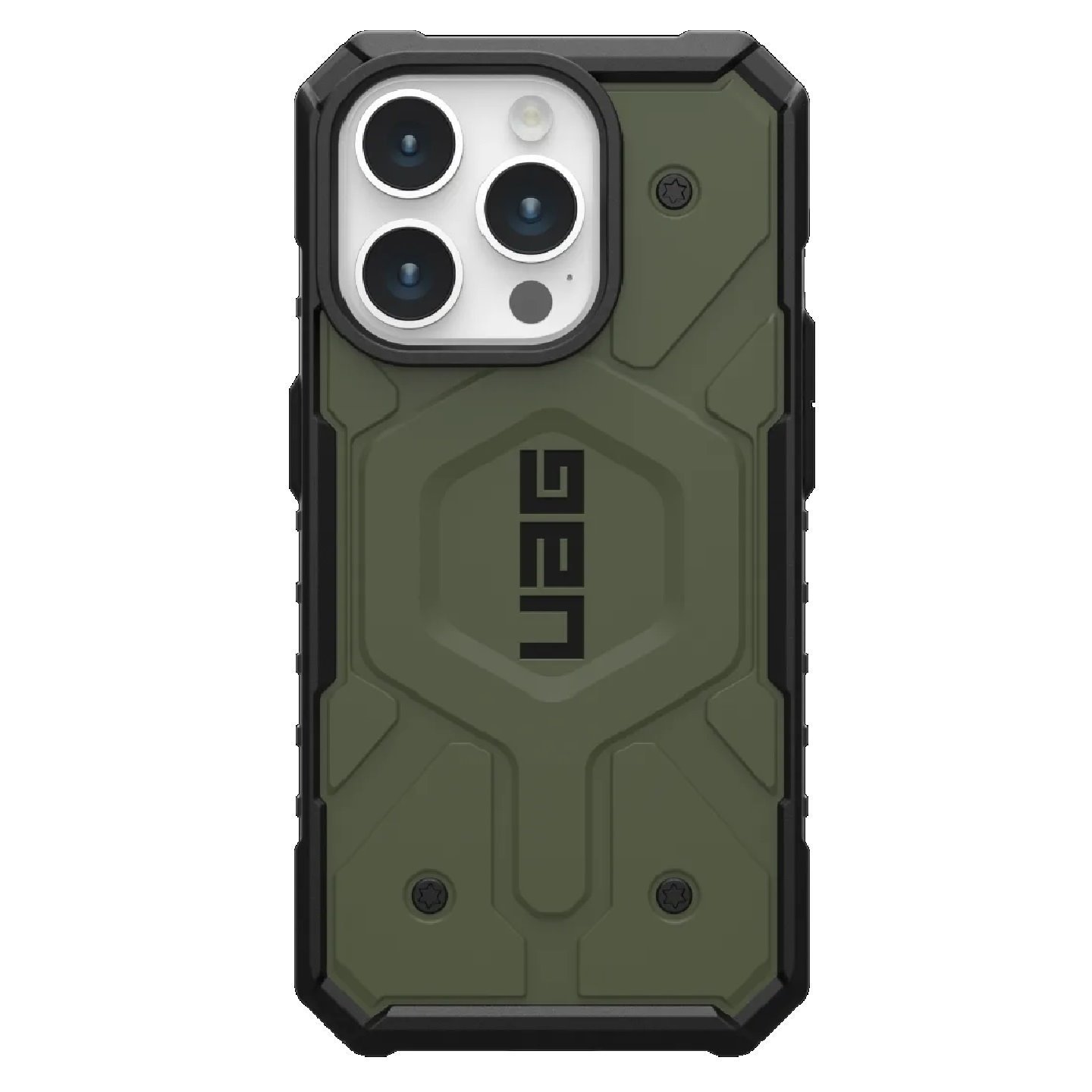 Uag Pathfinder MagSafe Apple iPhone 15 Pro (6.1') Case - Olive Drab (114281117272),18FT. Drop Protection (5.4M), Tactical Grip, Raised Screen Surround