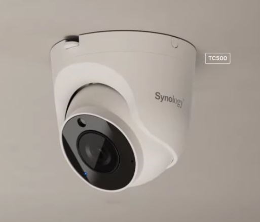 Synology TC500 Turret Ip Cameras Versatile Ai Camera For Securing Any Location Consistently Clear Footage, 24/7 3-Year Warranty