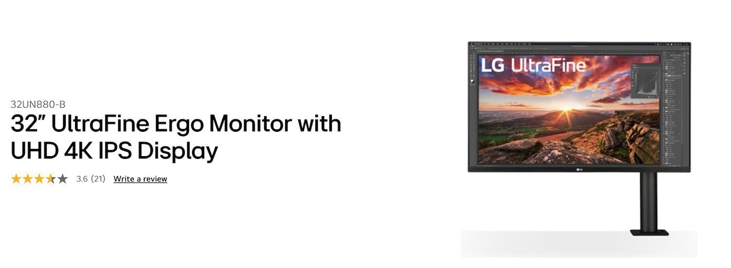 LG 31.5" () Uhd Ips, Ergo, Hdmi(2), DP, Usb-C, HDR10, 3YR