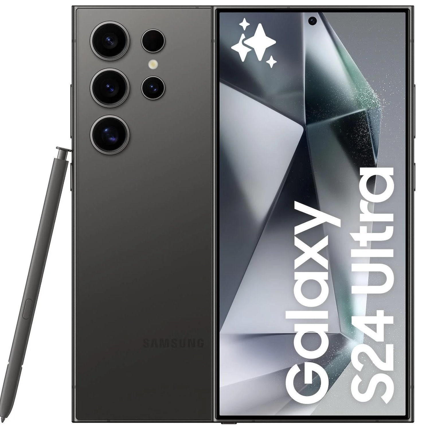 Samsung Galaxy S24 Ultra, 6.8", 256GB, 5G, 200MP, Esim, Titanium, Black, 2YR