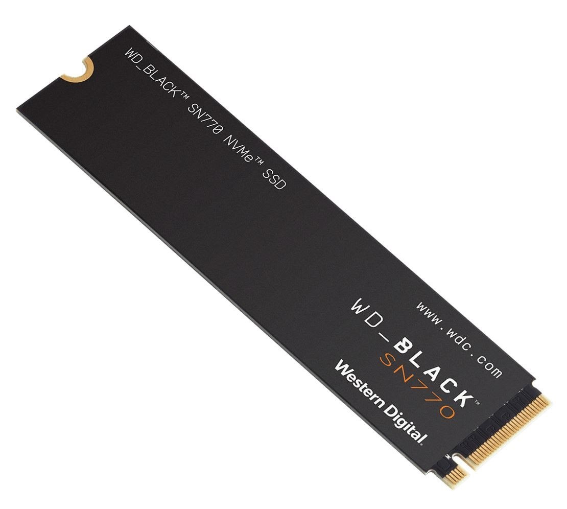 SanDisk Western Digital WD Black SN770 2TB Gen4 NVMe SSD - 5150MB/s 4850MB/s R/W 1200TBW 650K/800K Iops 1.75M HRS MTBF M.2 PCIe4.0 5YRS ~WDS200T3X0C