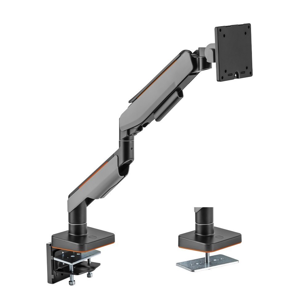 Brateck Single Heavy-Duty Gaming Monitor Arm Fit Most 17'-49' Monitor Up To 20KG Vesa 75X75,100X100 (LS)