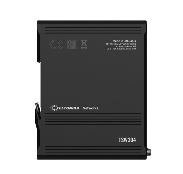 Teltonika Din Rail Ethernet Switch, 4X Gigabit Ethernet With Speeds Of Up To 1000 MBPSL, Wide Range Of Voltages, , Psu Excluded