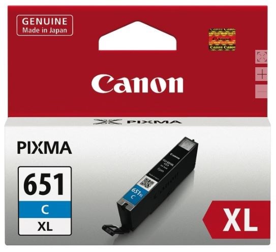 Canon CLI-651XLC Original Extra High Yield Inkjet Ink Cartridge - Cyan Pack