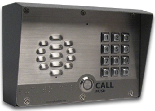 CyberData VoIP Intercom/Access Controller With Keypad PoE Powered With Ip64 Rated Steel Case