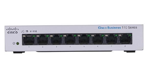 Cisco Business 110 CBS110-8T-D 8 Ports Ethernet Switch - Gigabit Ethernet - 10/100/1000Base-T