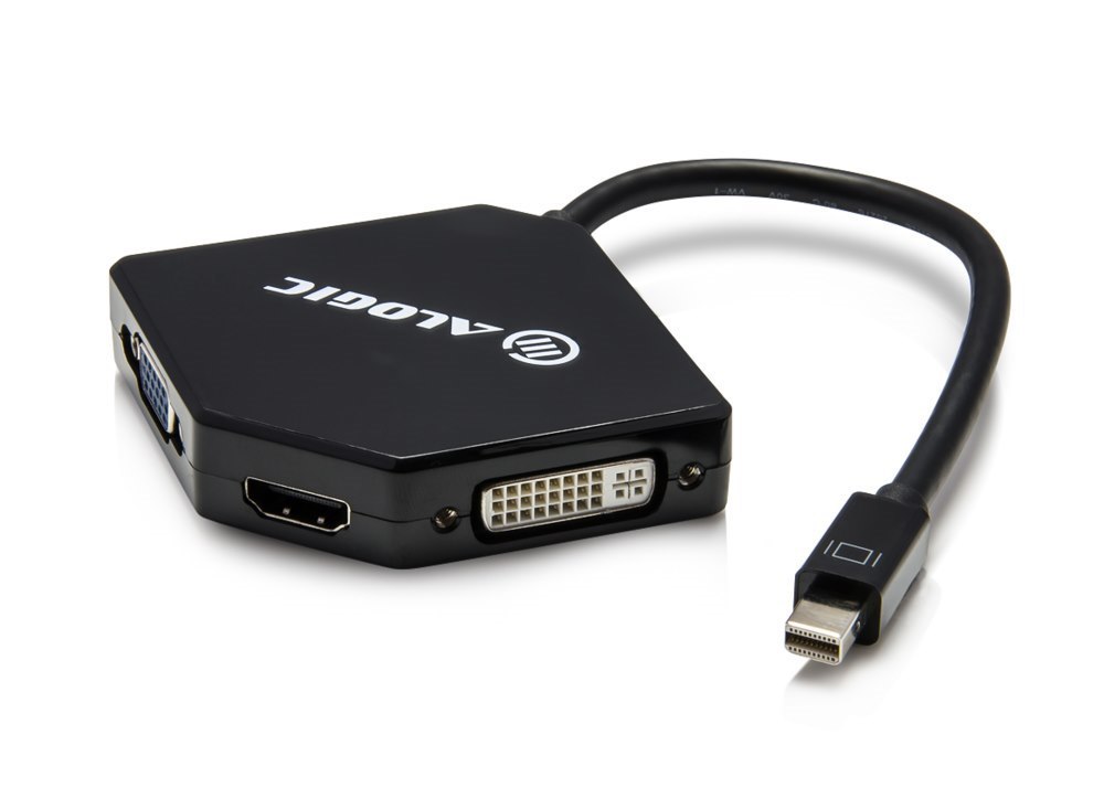 Alogic 3-In-1 Mini DisplayPort To Hdmi/ Dvi/ Vga Adapter - Male To 3 - Female